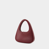 Large Baguette Swipe Bag Purse - Coperni - Leather - Red