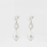 Pearl Crystal Droplet Earrings - SELF PORTRAIT - Others - White