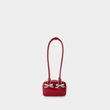 Leather Shoulder Bag - SELF PORTRAIT - Leather - Burgundy