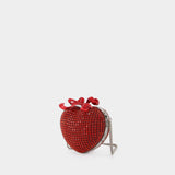 Crystal Heart Clutch - SELF PORTRAIT - Metal - Red