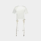 Bow Tails Easy T-Shirt - Simone Rocha - Cotton - White