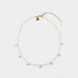 Pearl 
Crystal Dagger Necklace - Simone Rocha - Pearl - Beige