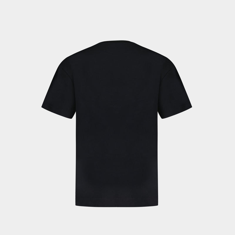 Carnation Print T Shirt - Simone Rocha - Jersey - Black