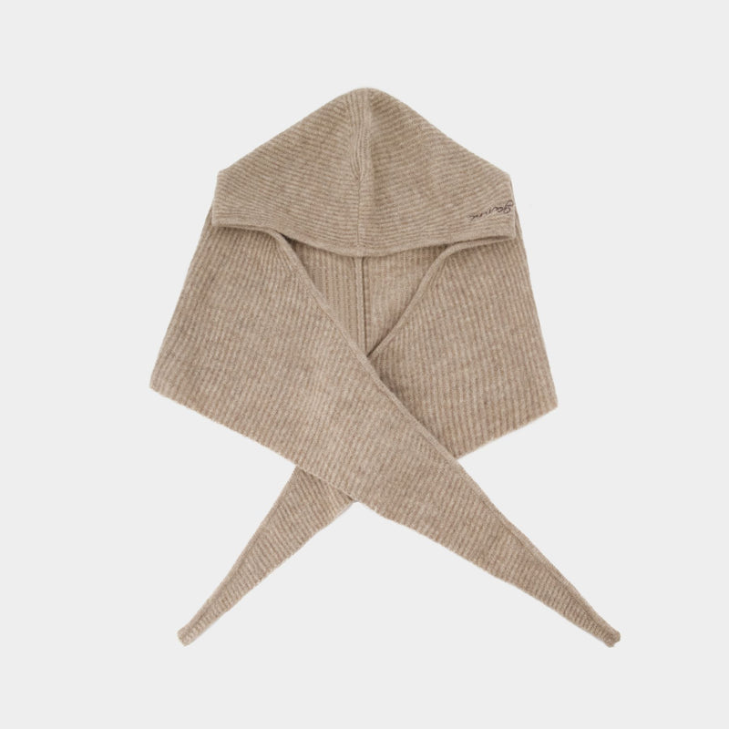 Balaclava - Ganni - Wool - Neutral