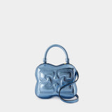 Butterfly Small Crossbody - Ganni - Synthetic Leather - Blue