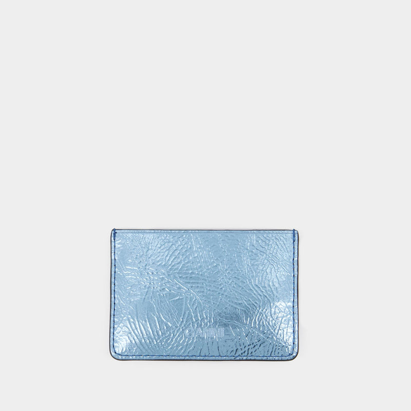 Ganni Bou Card Holder - Ganni - Synthetic Leather - Blue