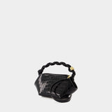 Ganni Bou Mini Bag - Ganni - Synthetic Leather - Black