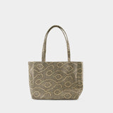 Wide Shopper Bag - Chylak - Leather - Printed