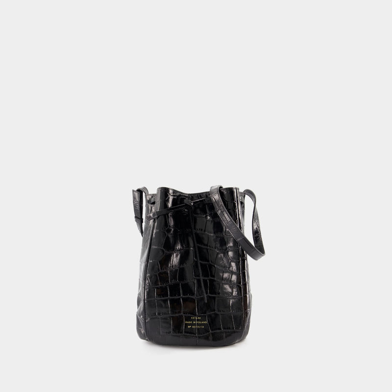 Medium Shoulder Bag - Chylak - Leather - Black