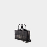 Mini shopping bag - Chylak - Leather - Black