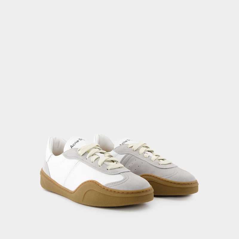 Bars M Sneakers - Acne Studios - Leather - White/Brown