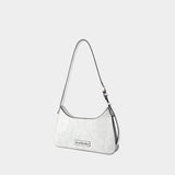 Platt Mini Crackle Hobo Bag - Acne Studios - Leather - White