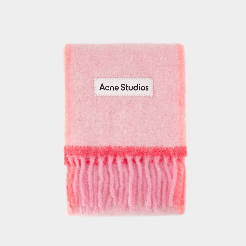 Vally Solid Scarf - Acne Studios - Wool - Pink