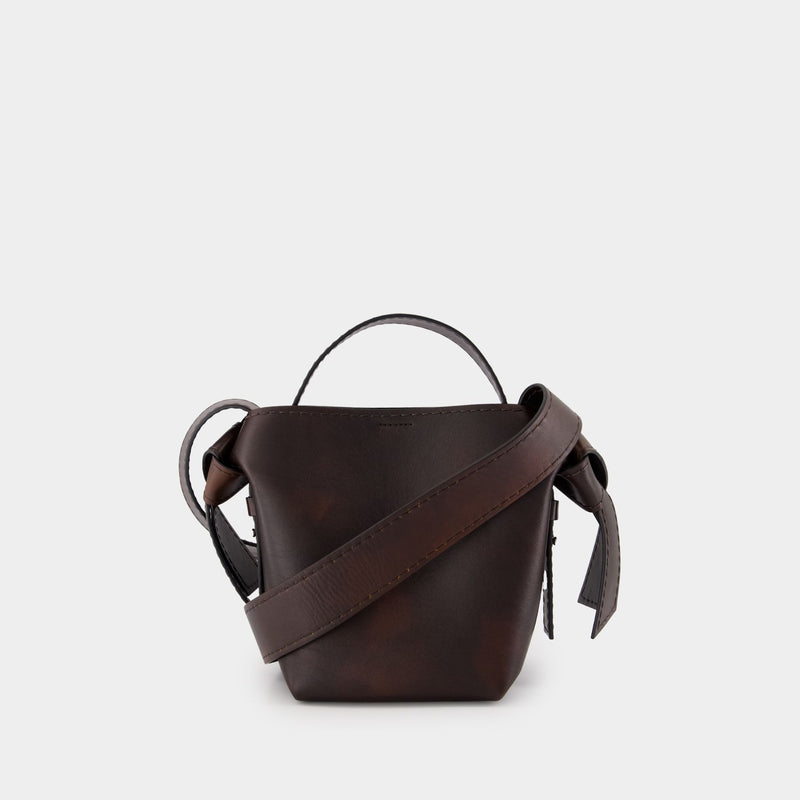 Musubi Mini Aged R Crossbody - Acne Studios - Leather - Brown