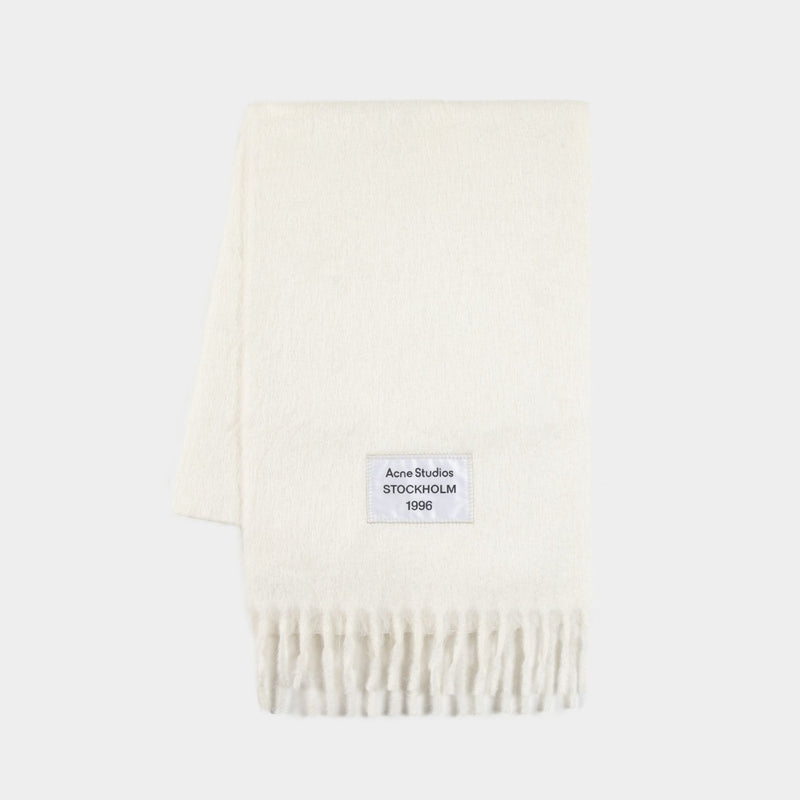 Fn Ux Scar000401 Scarf - Acne Studios - Wool - White