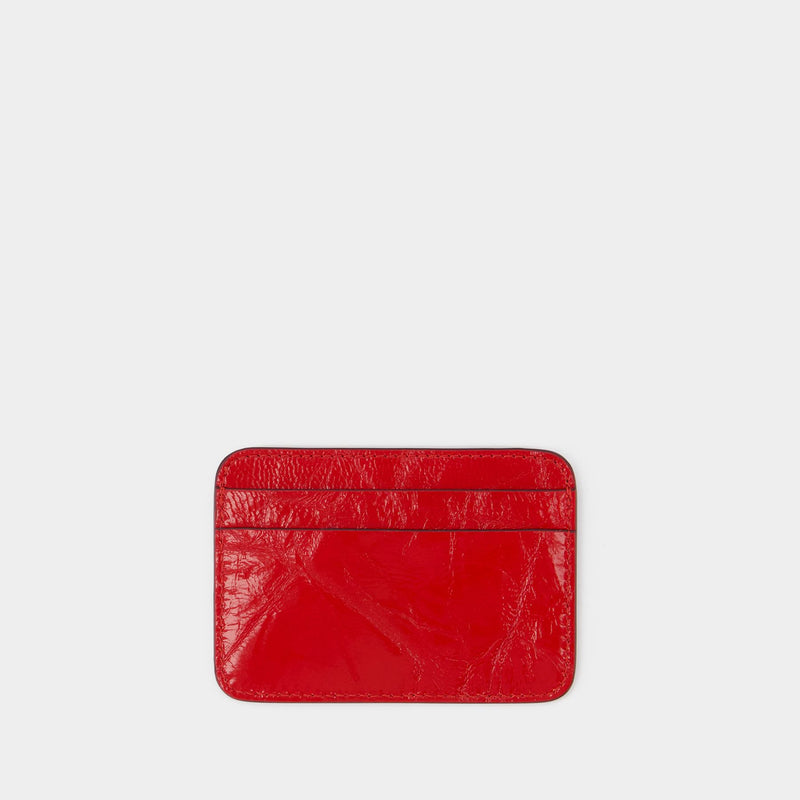 Card Holder - Acne Studios - Leather - Red