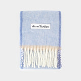 Vally Solid Scarf - Acne Studios - Wool - Blue