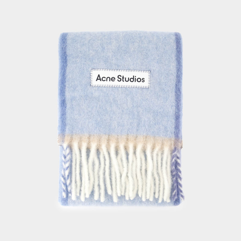 Vally Solid Scarf - Acne Studios - Wool - Blue