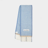 Vally Solid Scarf - Acne Studios - Wool - Blue