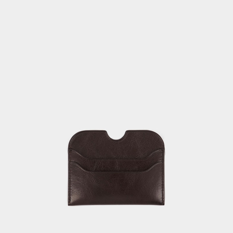 Card Holder - Acne Studios - Leather - Brown