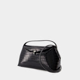 T-Lock Top Handle Bag - TOTEME - Leather  - Black