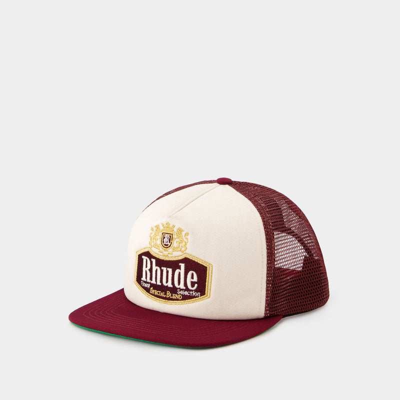 Special Blend Trucker Cap - Rhude - Synthetic - Brown/White