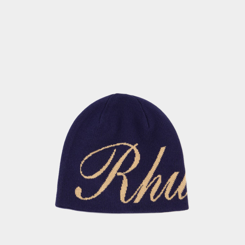 Script Beanie - Rhude - Cotton - Blue