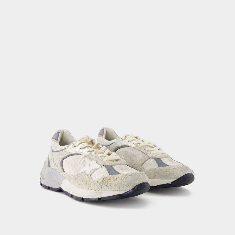 Running Dad Sneakers - Golden Goose Deluxe Brand - Leather - White/Silver