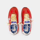 Running Marathon Sneakers - Golden Goose Deluxe Brand - Leather - Red