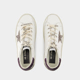 Hi Star Sneakers - Golden Goose Deluxe Brand - Leather - White