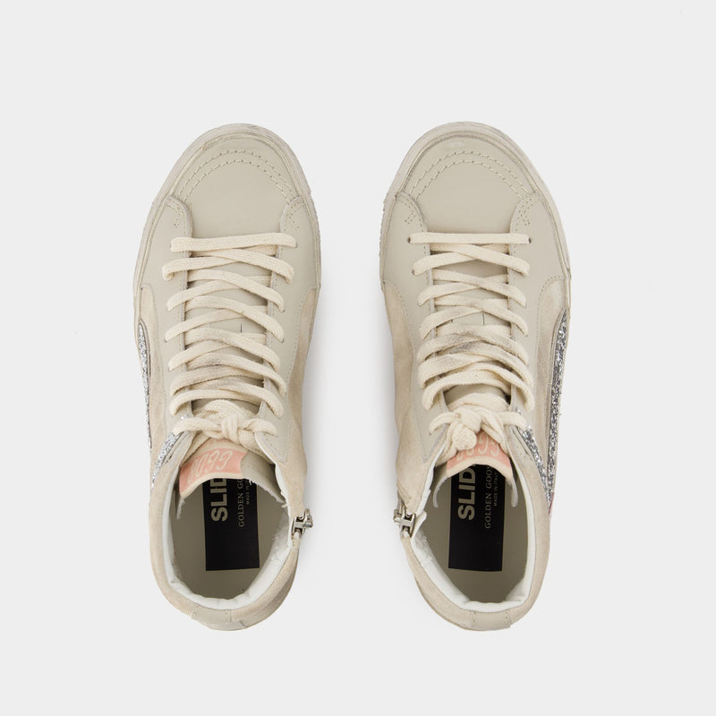 Slide Sneakers - Golden Goose Deluxe Brand - Leather - Beige