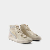 Slide Sneakers - Golden Goose Deluxe Brand - Leather - Beige