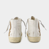 Slide Sneakers - Golden Goose Deluxe Brand - Leather - White