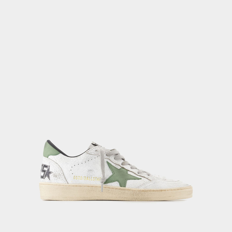 Ball Star Sneakers - Golden Goose Deluxe Brand - Leather - White