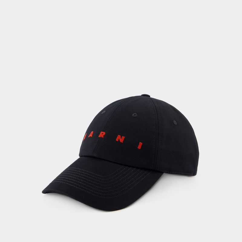 Cap - Marni - Cotton - Black