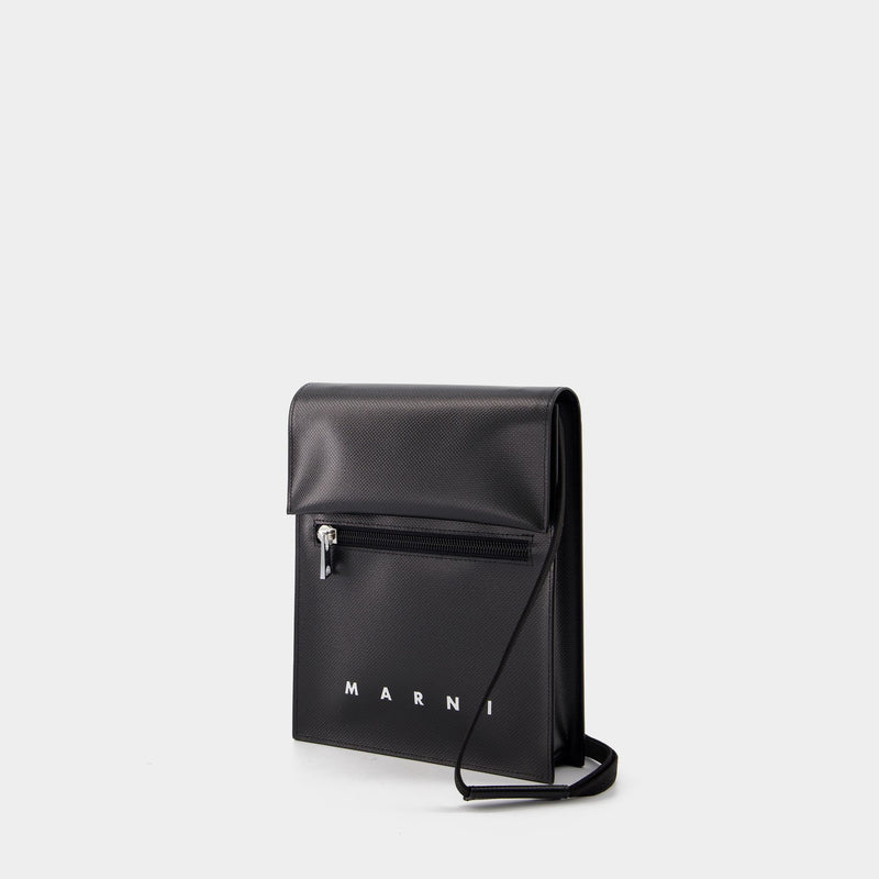 Pouch On Strap Crossbody - Marni - Synthetic - Black