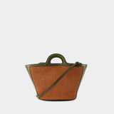 Tropicalia Small Purse - Marni - Cotton - Brick/Olive