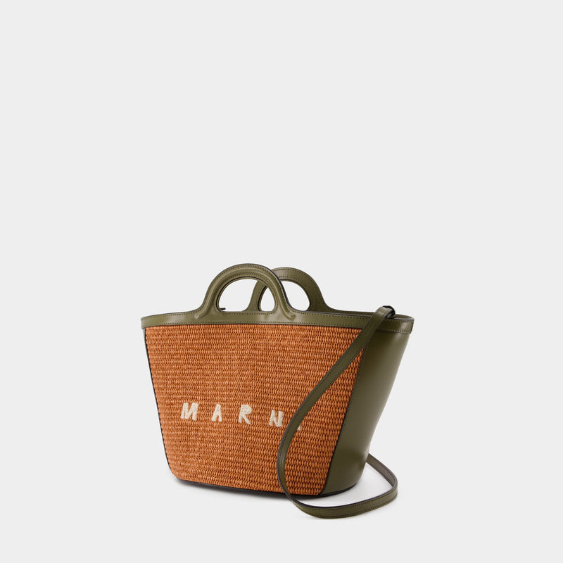 Tropicalia Small Purse - Marni - Cotton - Brick/Olive