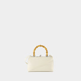 Goji Mini Bamboo Purse - Jil Sander - Leather - Eggshell