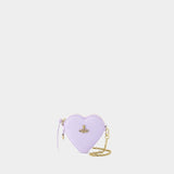 Moire Heart Wristlet Bag - Vivienne Westwood - Synthetic - Purple