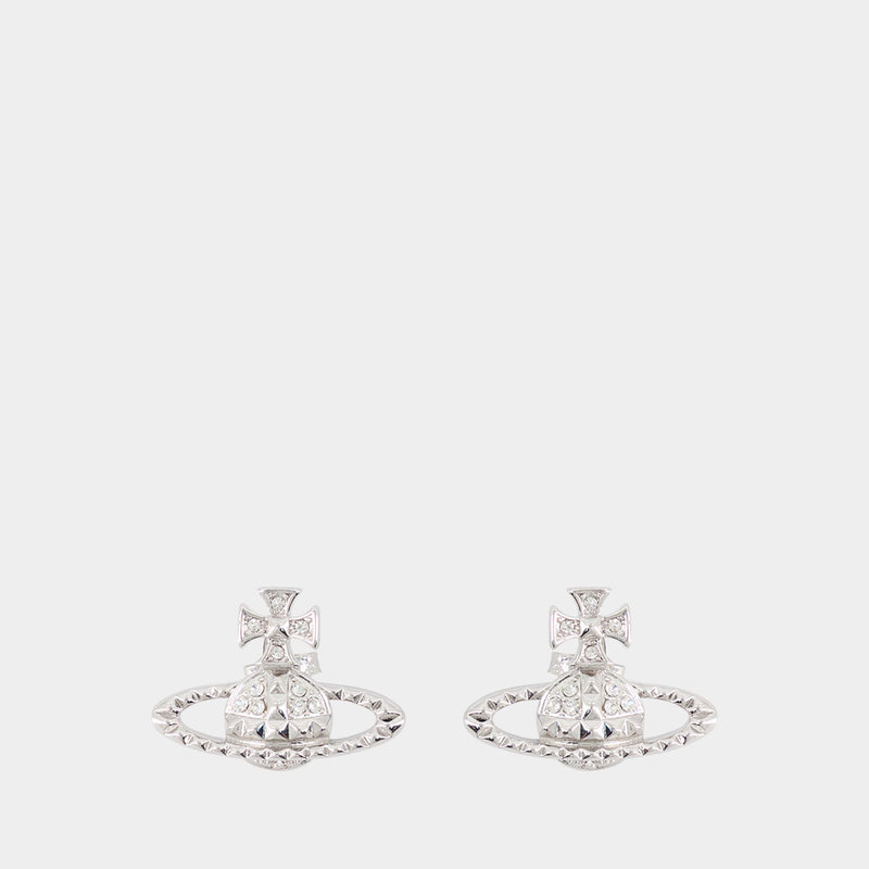 Mayfair Bas Relief Earrings - Vivienne Westwood - Silver - Silver