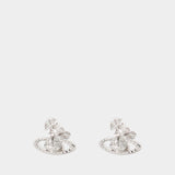 Mayfair Bas Relief Earrings - Vivienne Westwood - Silver - Silver