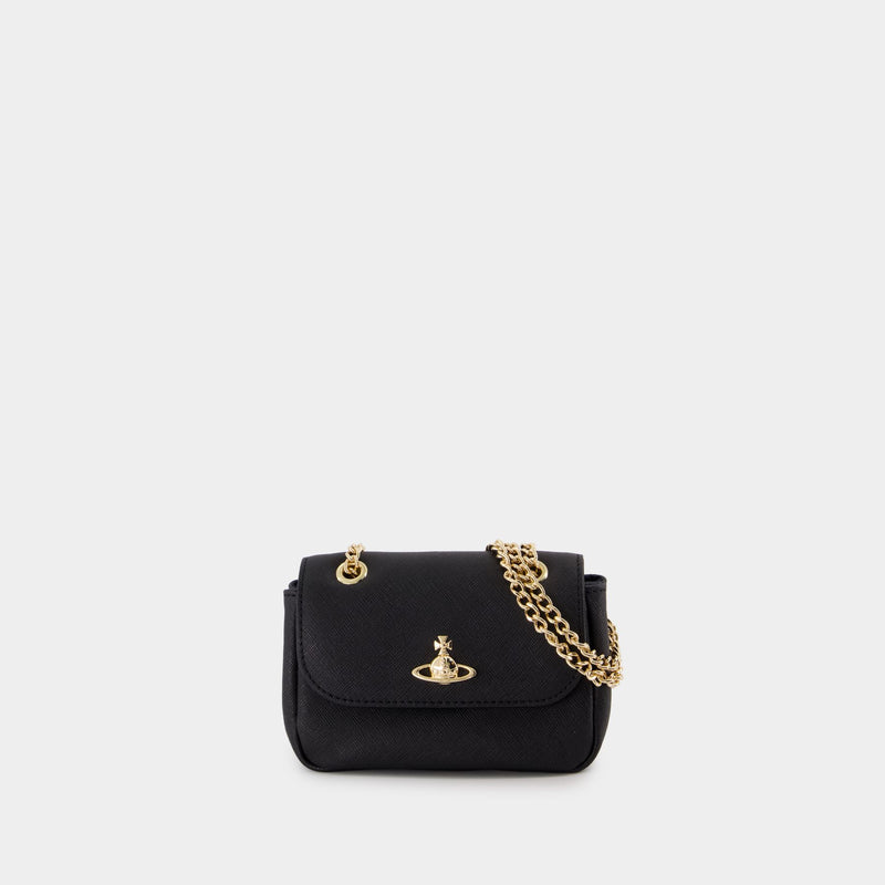 Small Chain Crossbody - Vivienne Westwood - Leather - Black