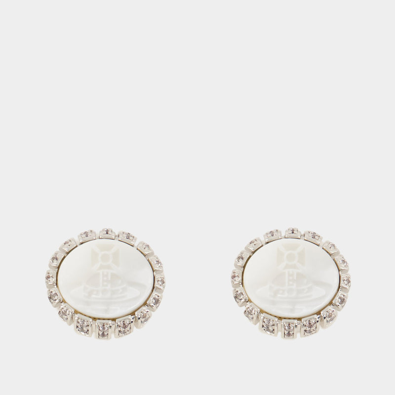 Josefa Earrings - Vivienne Westwood - Brass - Silver plated