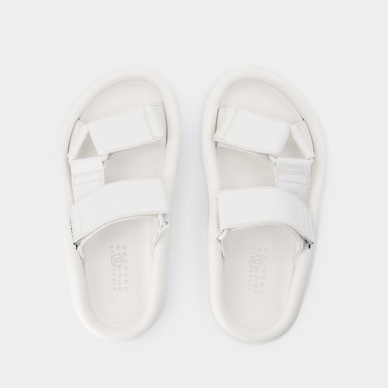 Sandals - MM6 Maison Margiela - Leather - White