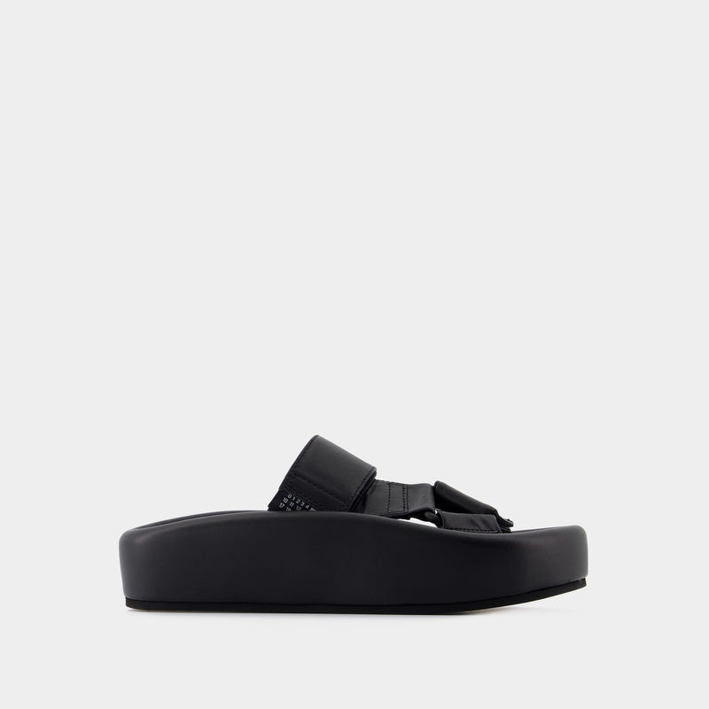 Sandals - MM6 Maison Margiela - Leather - Black