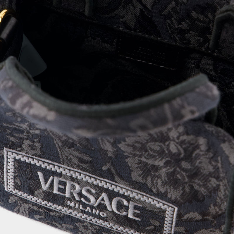 XS Athena Crossbody - Versace - Leather - Black