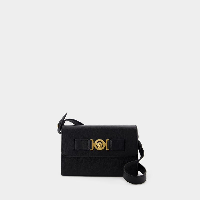 Medusa Biggie Clutch - Versace - Leather - Black