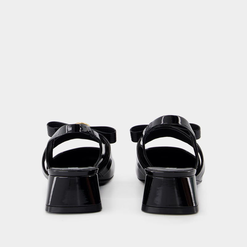 Sligback Gianni Ribbon - Versace - Leather - Black