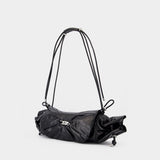 Scrunch-D Medium Shoulder Bag - DIESEL - Leather - Black